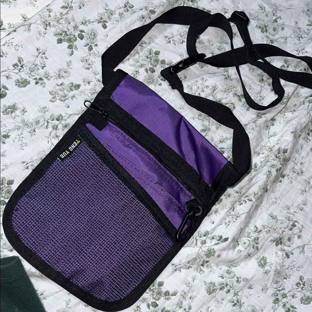 Purple Crossbody server pouch waiter